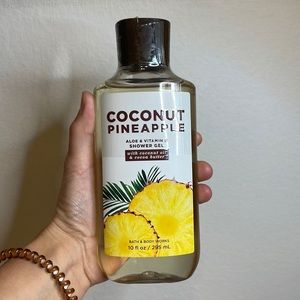 Bath & Body Works shower Gel with coconut oil and coconut butter.